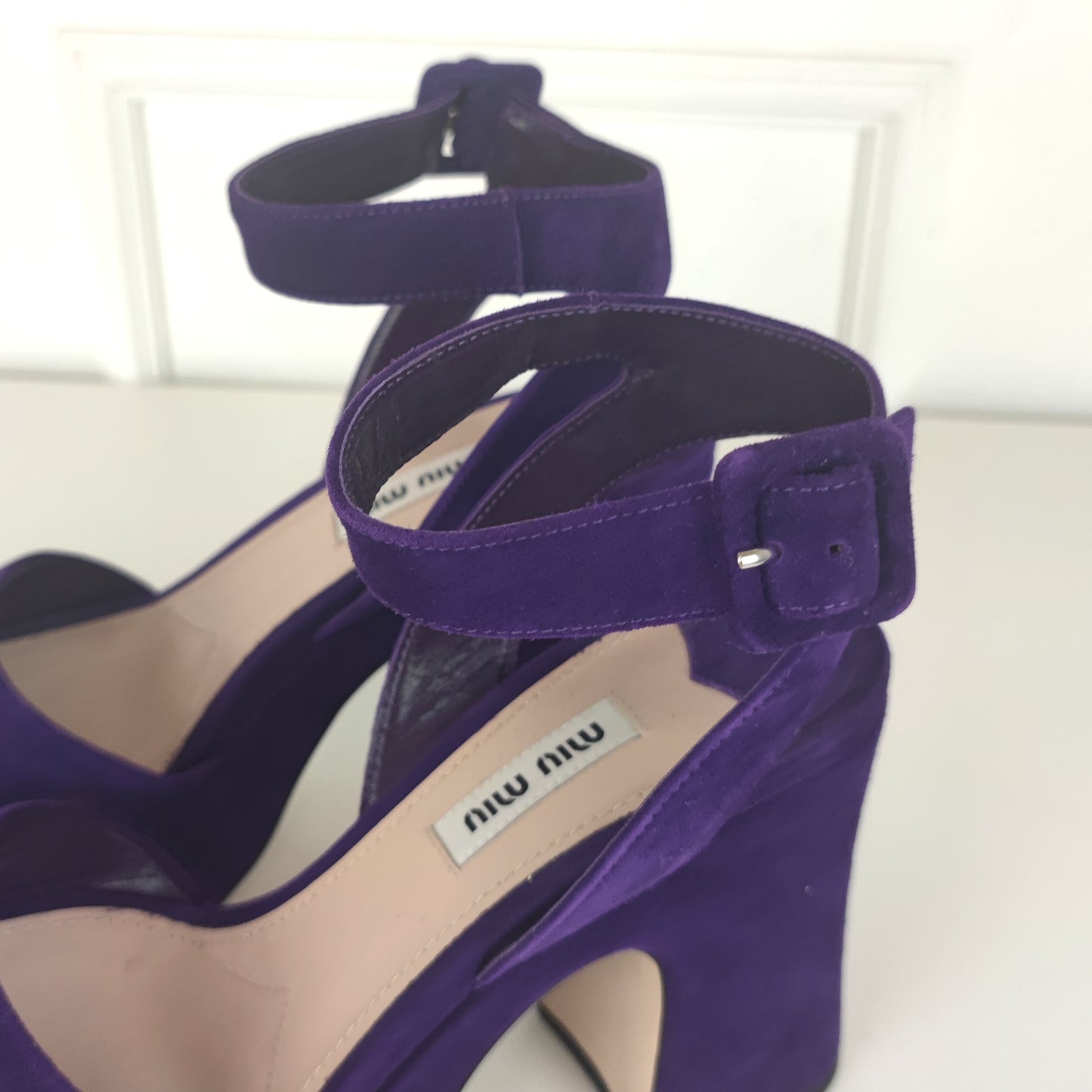 Sandali Miu Miu Suede viola