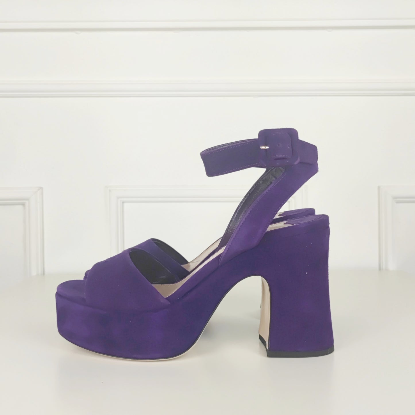 Sandali Miu Miu Suede viola