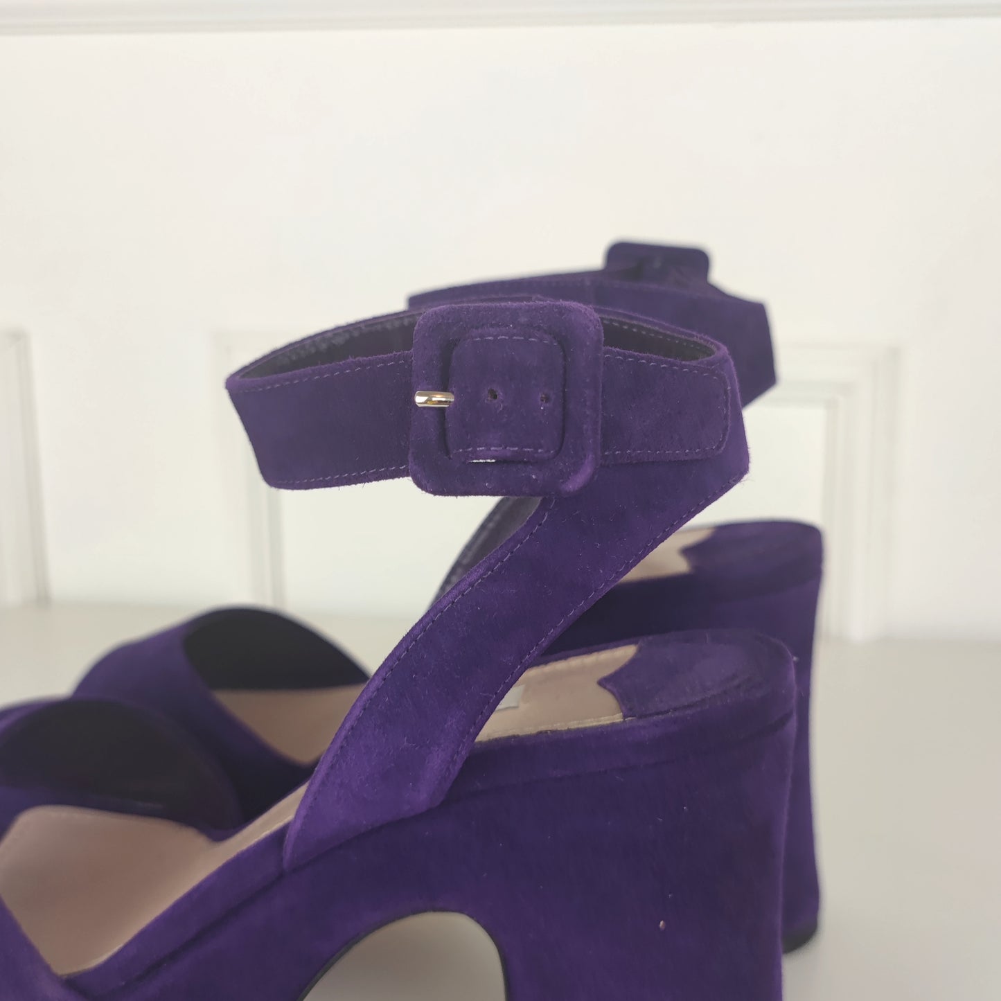 Sandali Miu Miu Suede viola