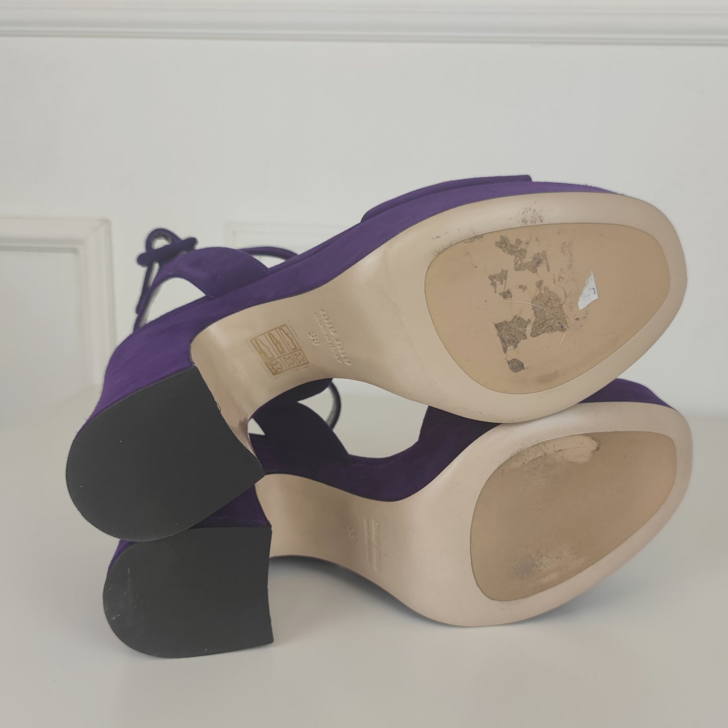 Sandali Miu Miu Suede viola