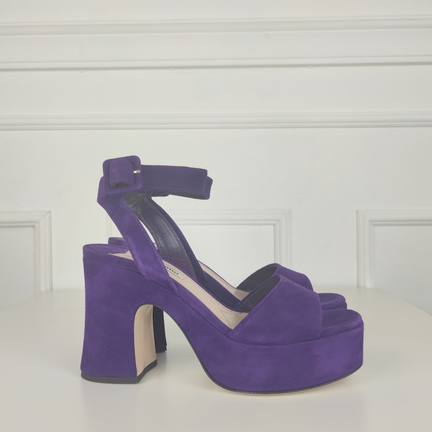 Sandali Miu Miu Suede viola