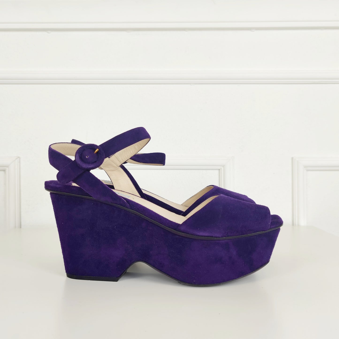 Sandali Prada suede viola