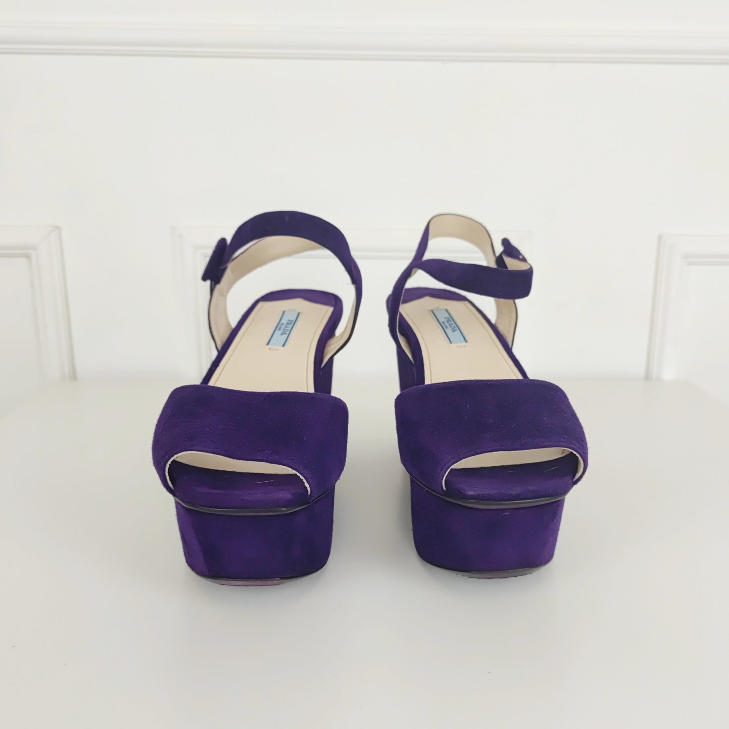 Sandali Prada suede viola