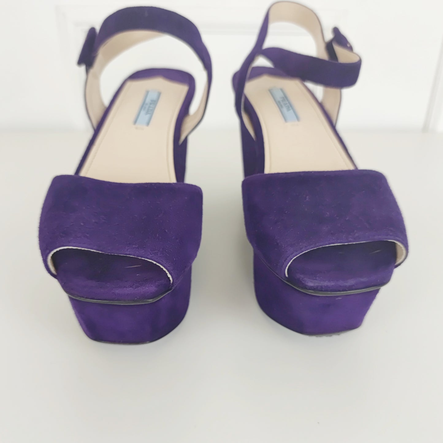 Sandali Prada suede viola