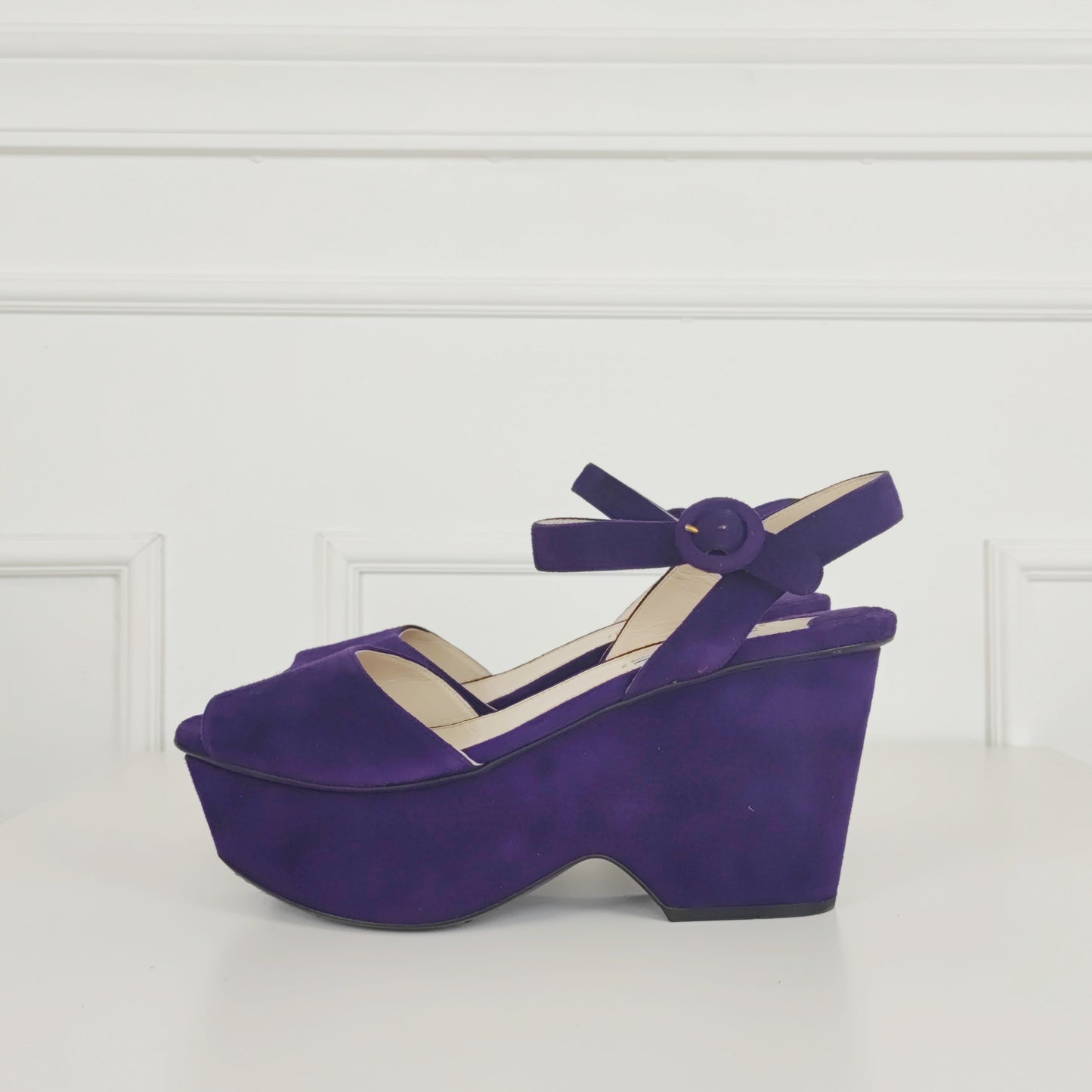 Sandali Prada suede viola