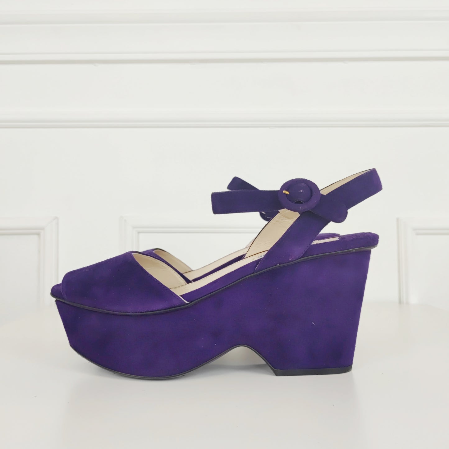 Sandali Prada suede viola