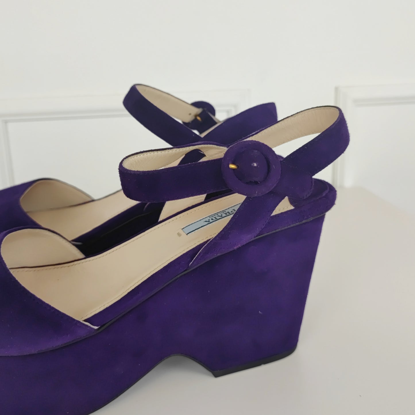 Sandali Prada suede viola