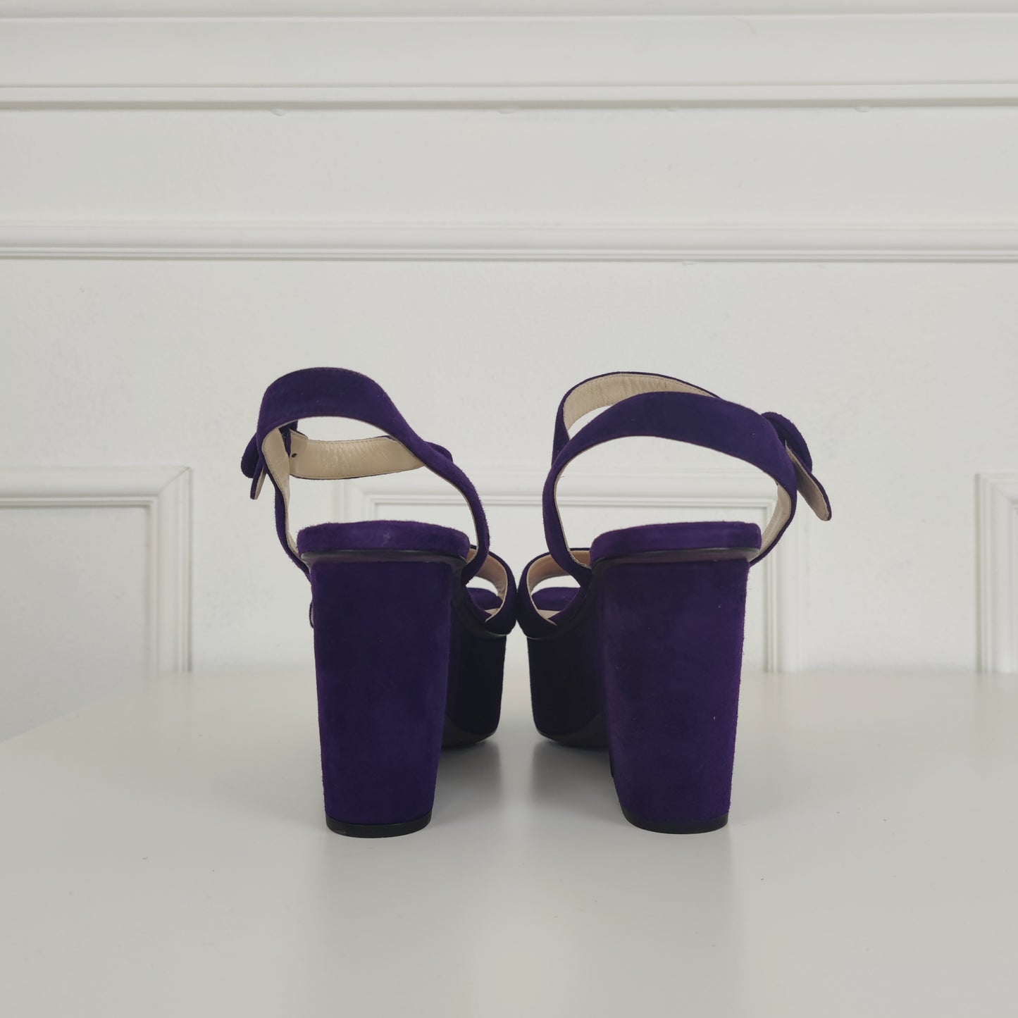 Sandali Prada suede viola