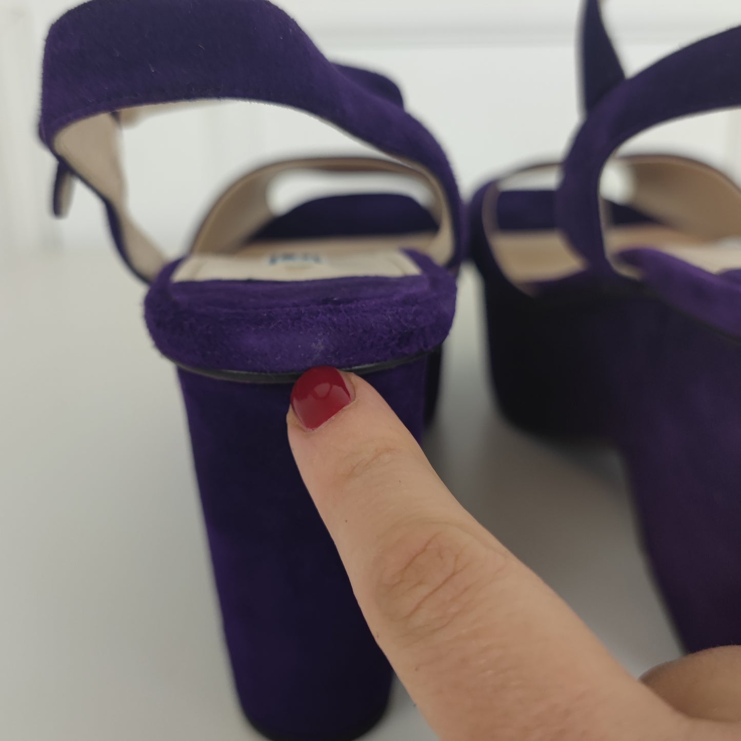 Sandali Prada suede viola