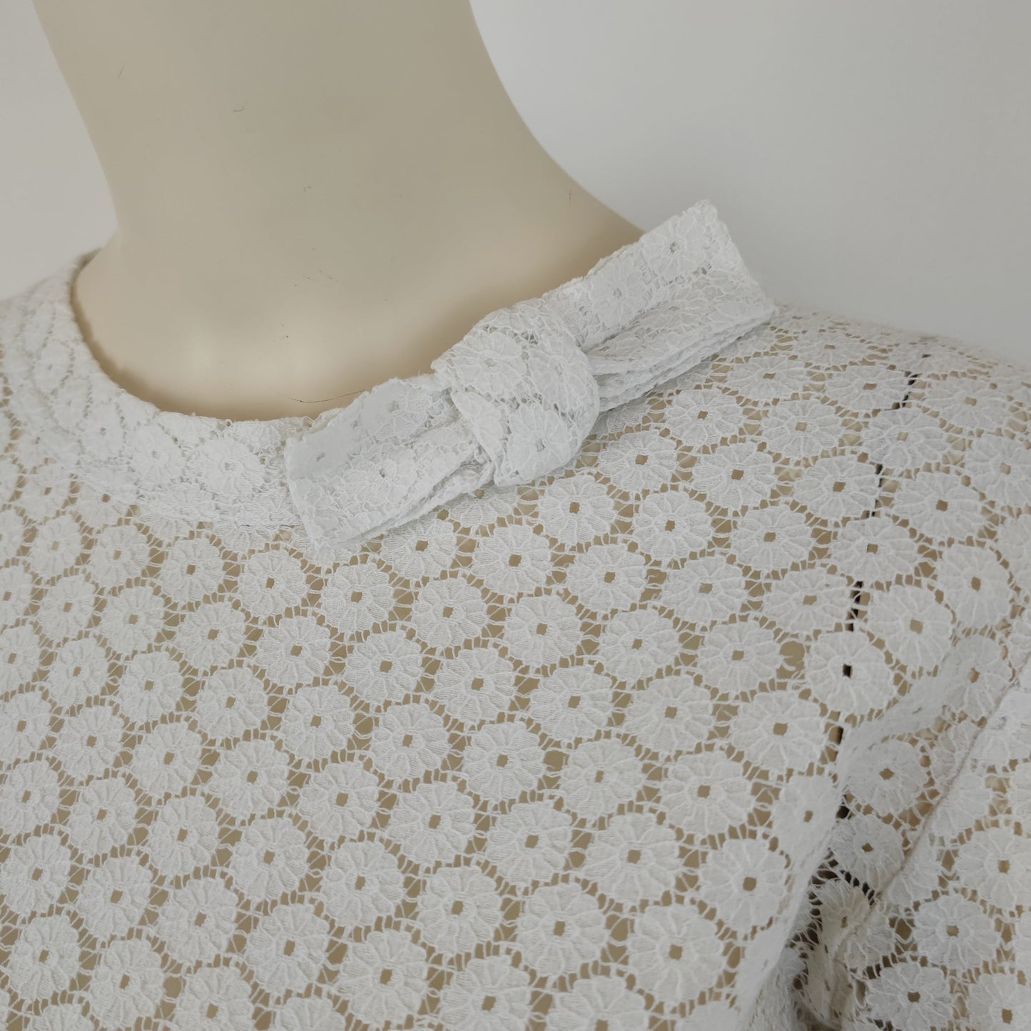Blusa Comme des Garçons pizzo bianco
