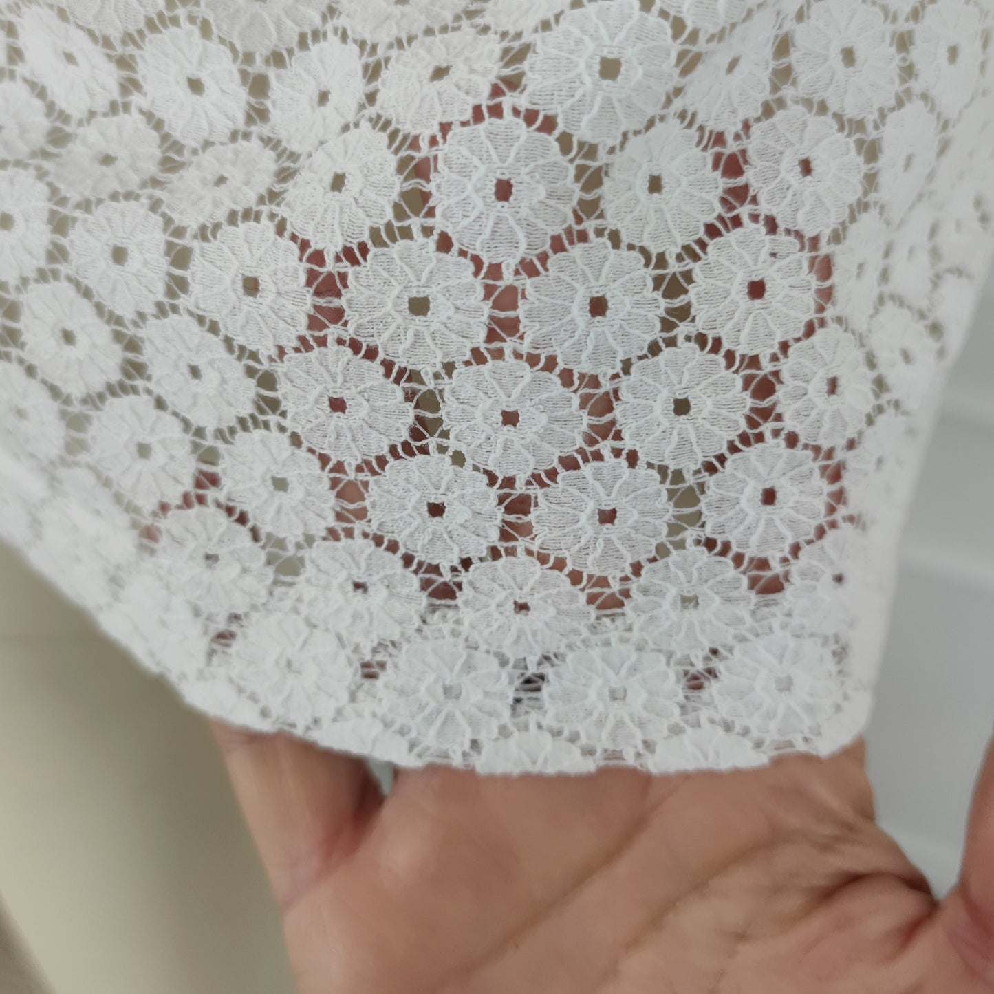 Blusa Comme des Garçons pizzo bianco