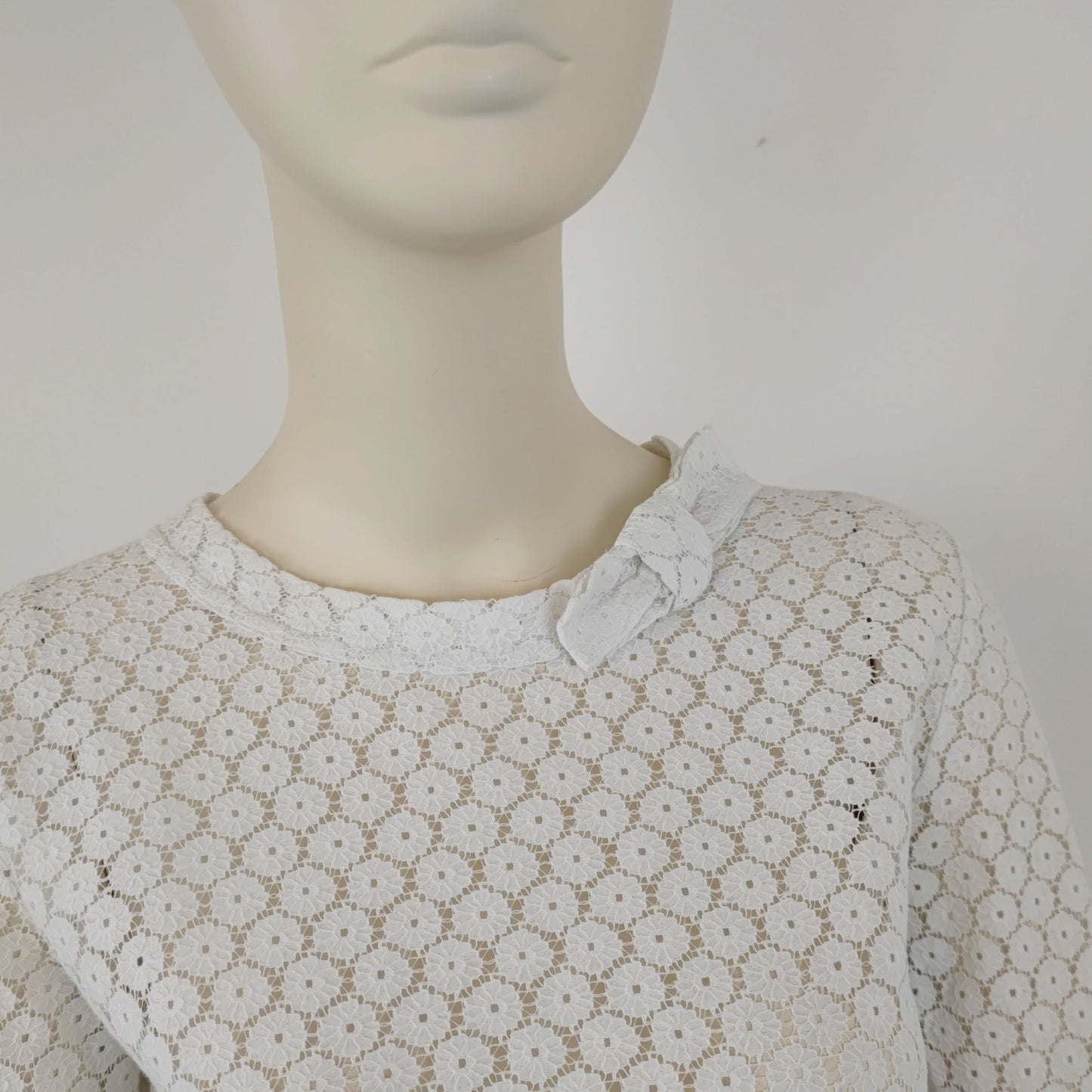 Blusa Comme des Garçons pizzo bianco