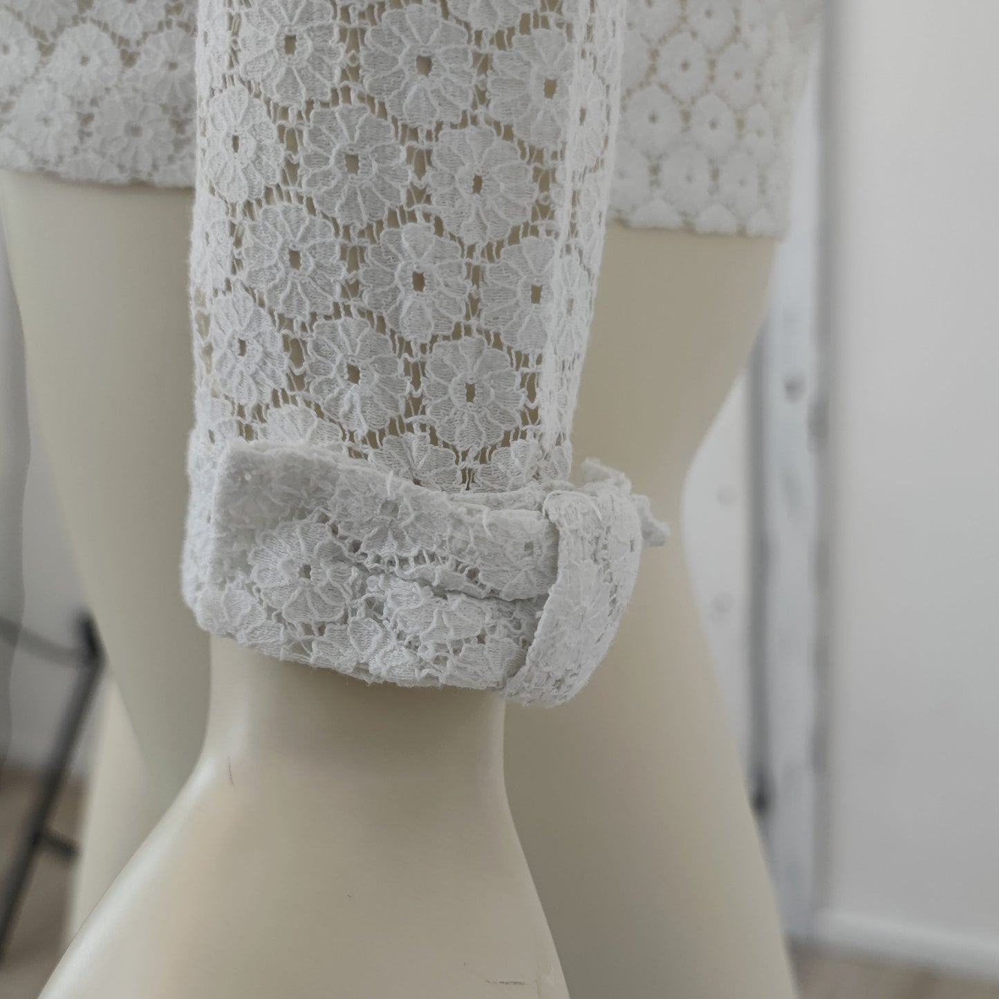 Blusa Comme des Garçons pizzo bianco
