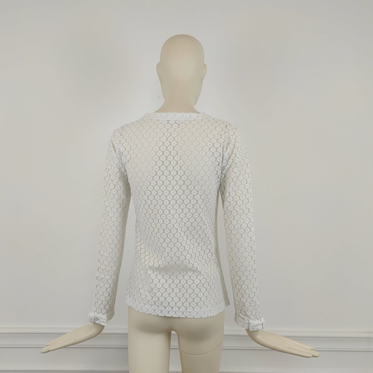 Blusa Comme des Garçons pizzo bianco