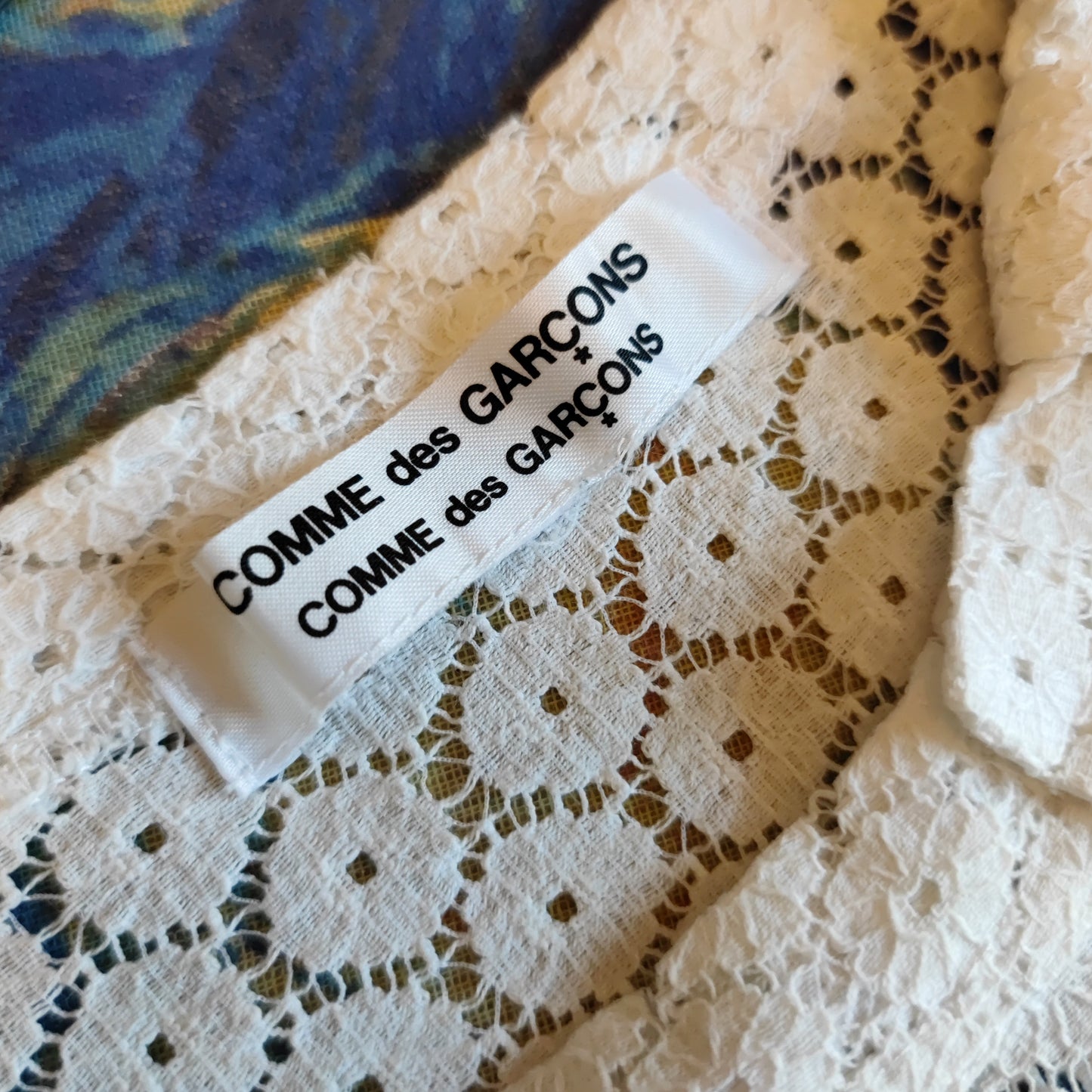 Blusa Comme des Garçons pizzo bianco