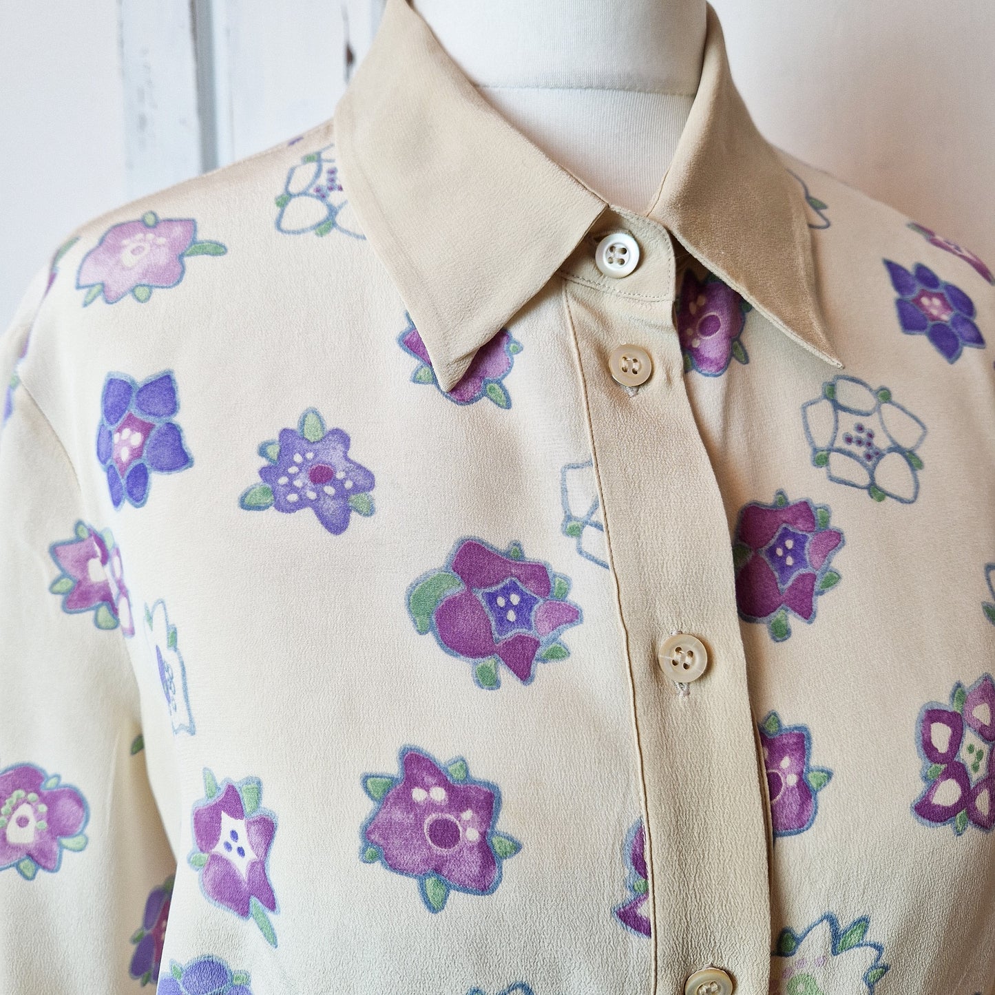 Camicia Prada seta stampa fiori