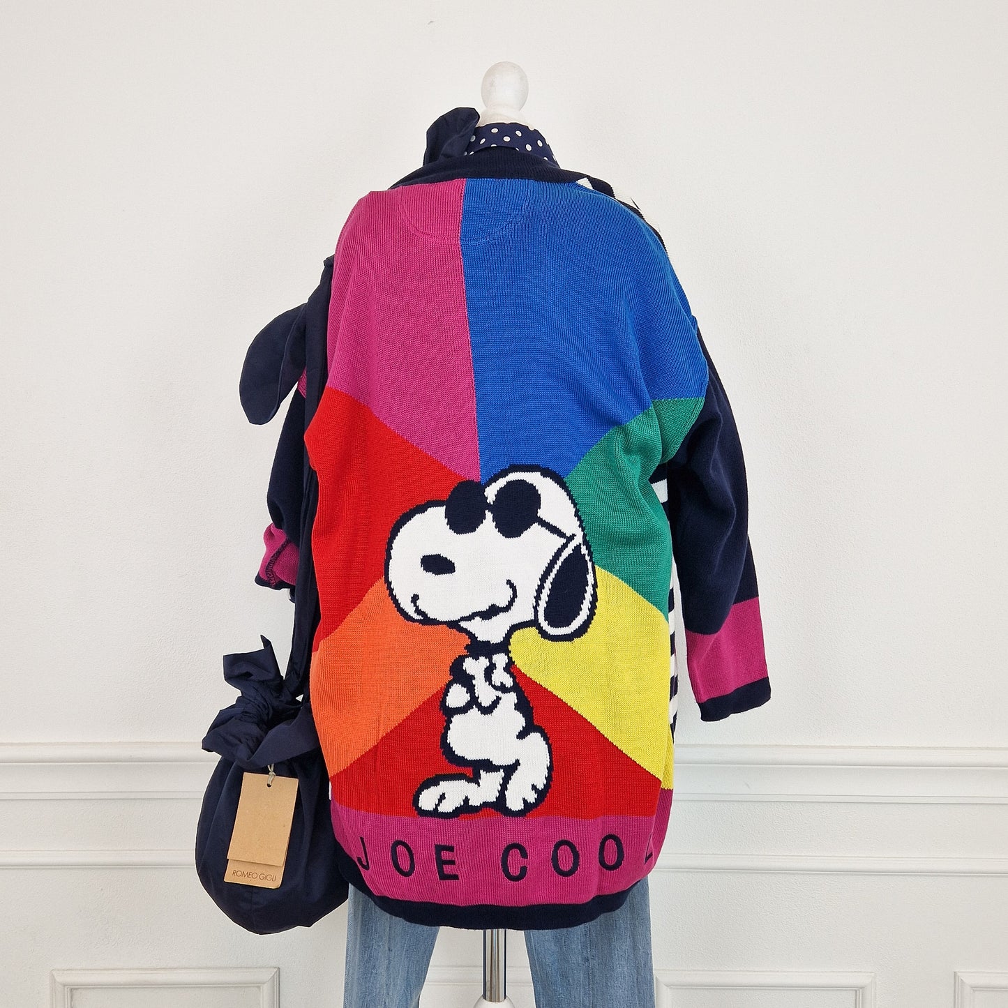 Cardigan vintage Jc de Castelbajac "Joe Cool" snoopy