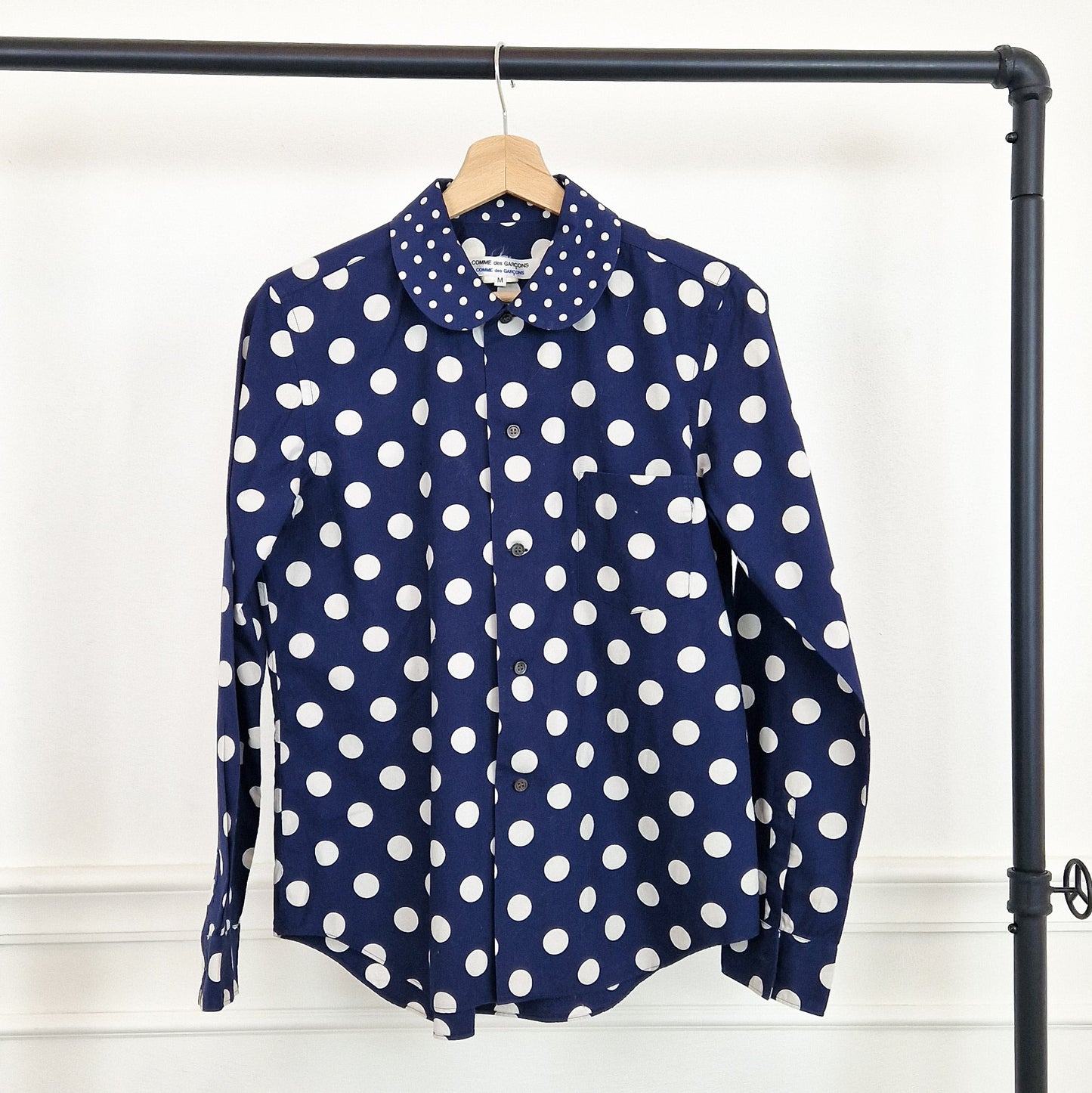 Camicia Comme des Garçons pois blu