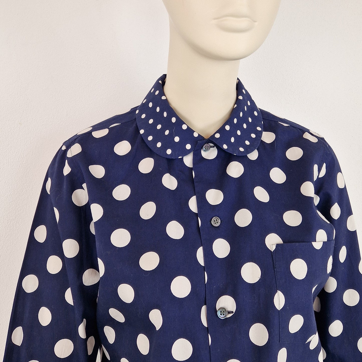 Camicia Comme des Garçons pois blu