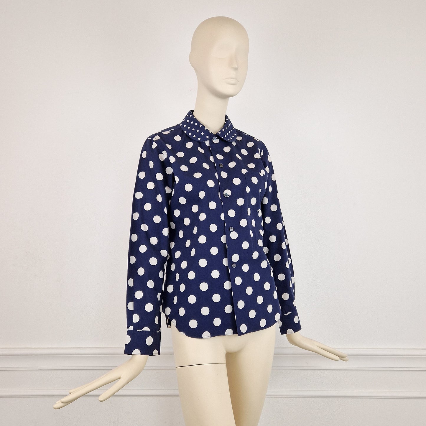 Camicia Comme des Garçons pois blu