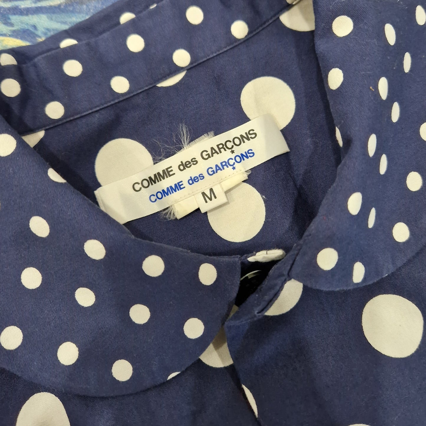 Camicia Comme des Garçons pois blu